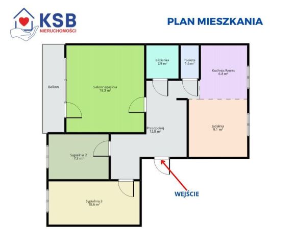 Mieszkanie 3-pokojowe Ostrowiec Świętokrzyski, os. Pułanki. Zdjęcie 20