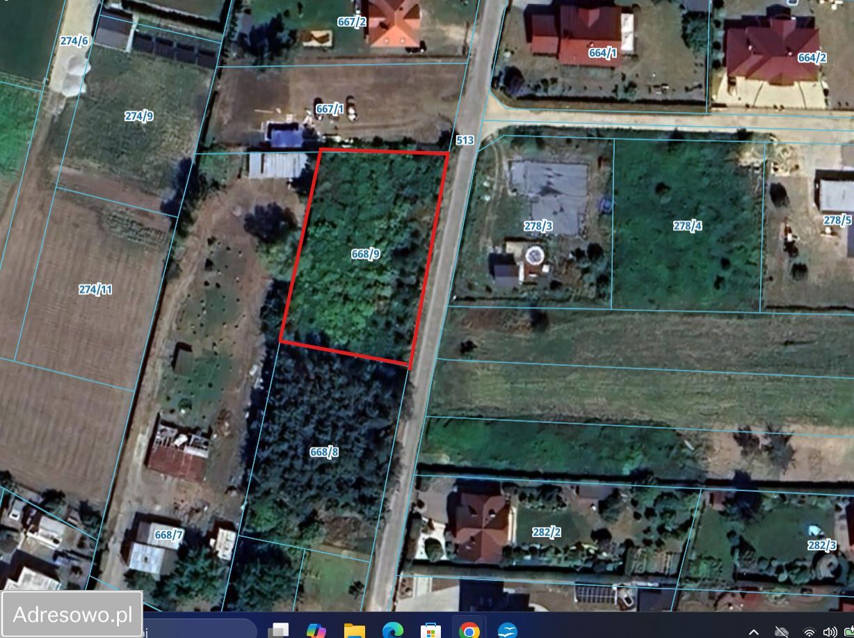 Działka budowlana Pęgów, ul. Wiśniowa. Zdjęcie 2