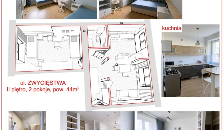 Mieszkanie 2-pokojowe Białystok Os. Młodych, ul. Zwycięstwa