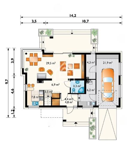 dom wolnostojący, 4 pokoje Szarów. Zdjęcie 11