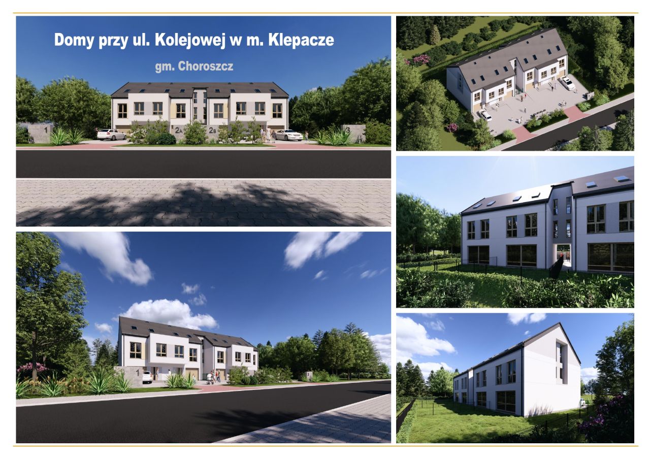 dom szeregowy, 5 pokoi Klepacze, ul. Kolejowa