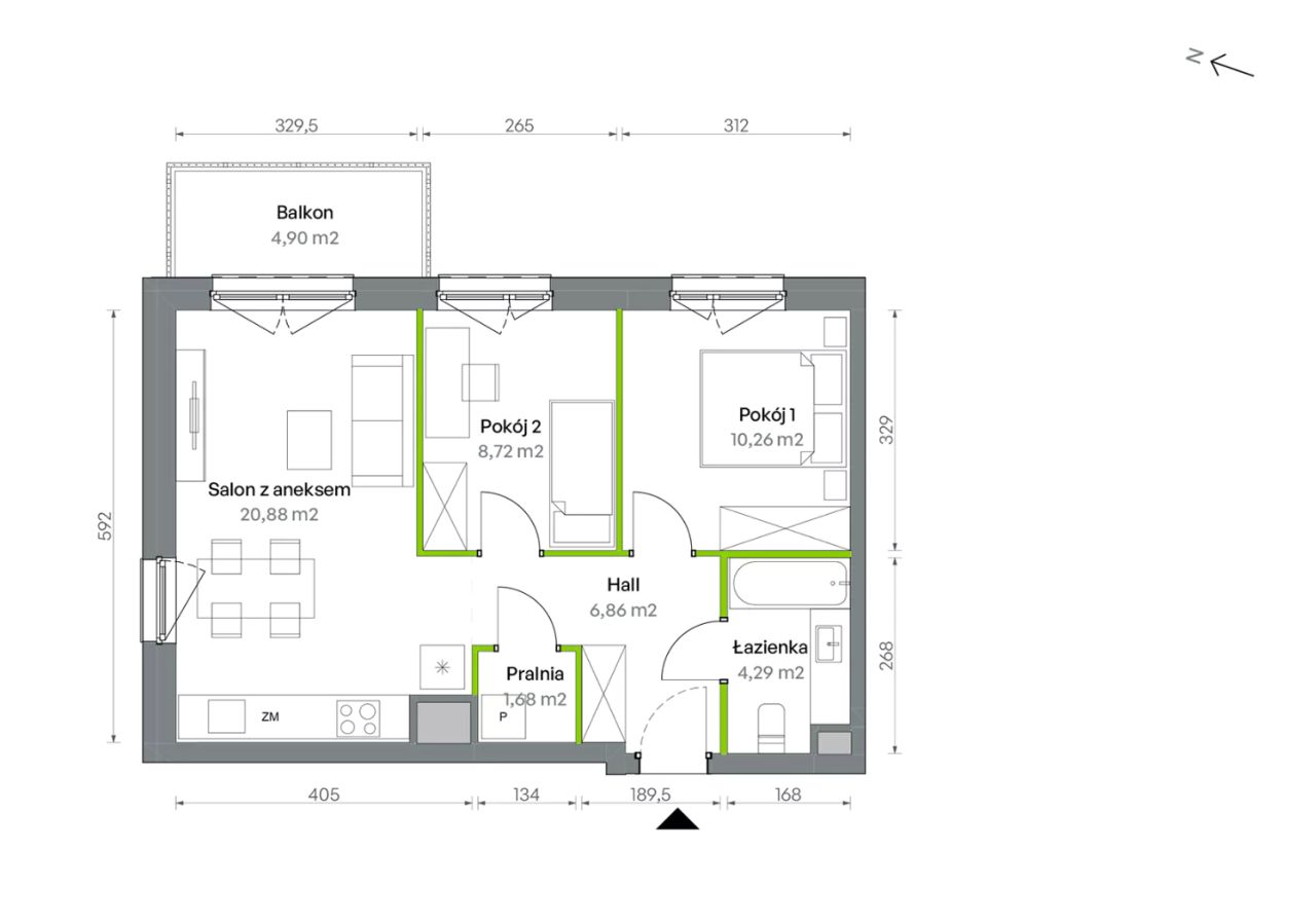 Mieszkanie 3-pokojowe Warszawa Targówek, ul. Oliwska. Zdjęcie 16