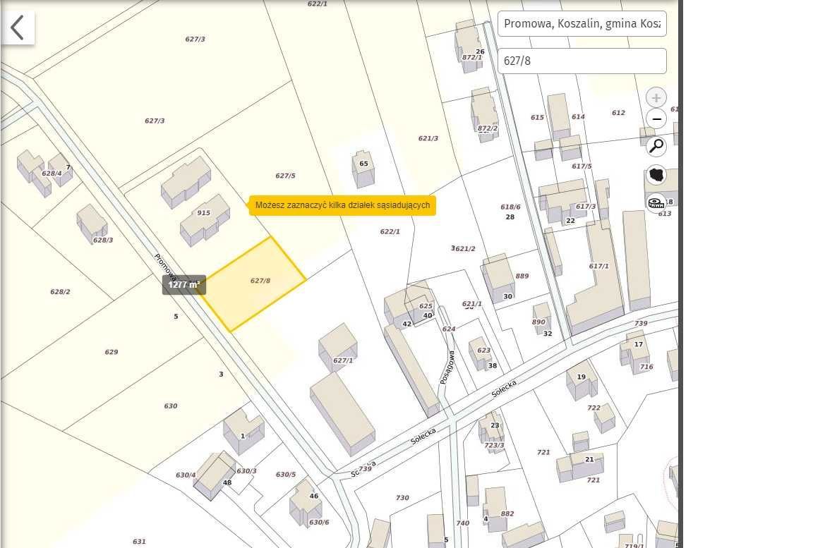 Działka budowlana Koszalin Jamno, ul. Promowa