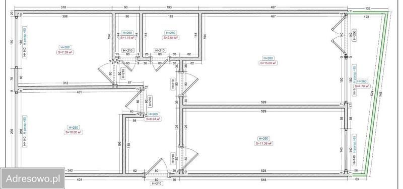 Mieszkanie 3-pokojowe Wrocław Popowice, ul. Białowieska. Zdjęcie 5