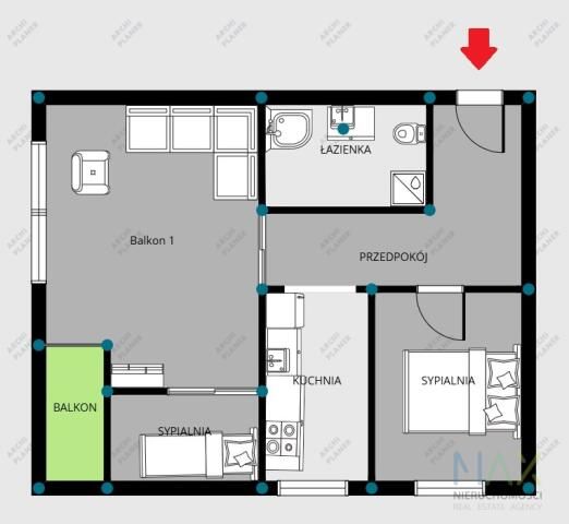 Mieszkanie 3-pokojowe Kraków Krowodrza, ul. Kujawska. Zdjęcie 16