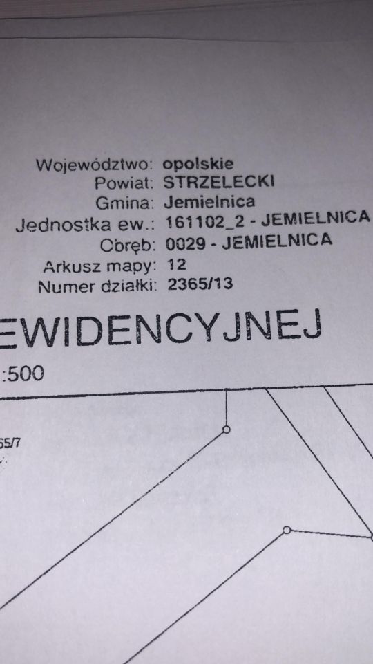 Działka budowlana Jemielnica, ul. Malinowa