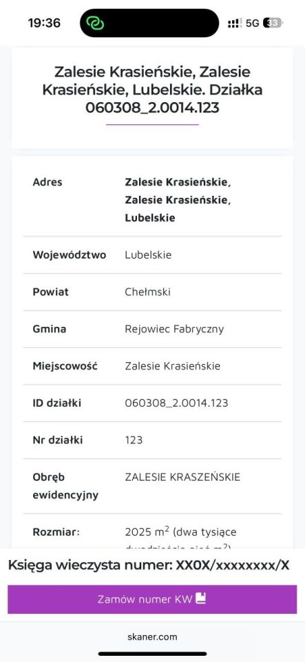 Działka budowlana Zalesie Krasieńskie. Zdjęcie 8