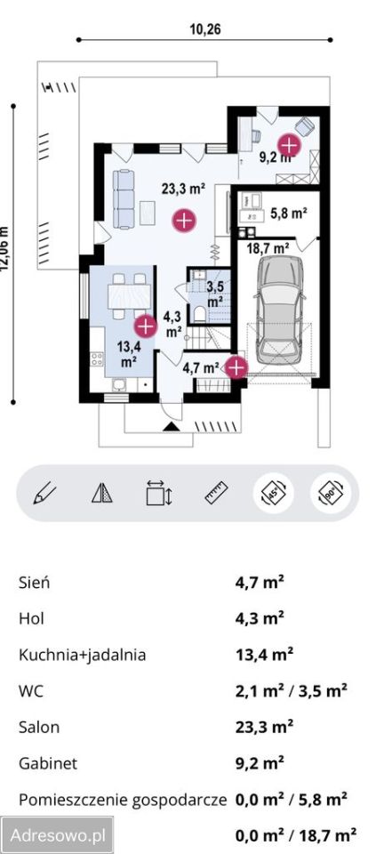 bliźniak, 5 pokoi Dębe Wielkie. Zdjęcie 7
