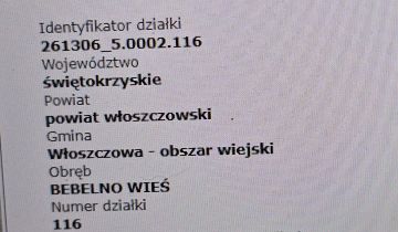 Działka rolna Bebelno-Wieś