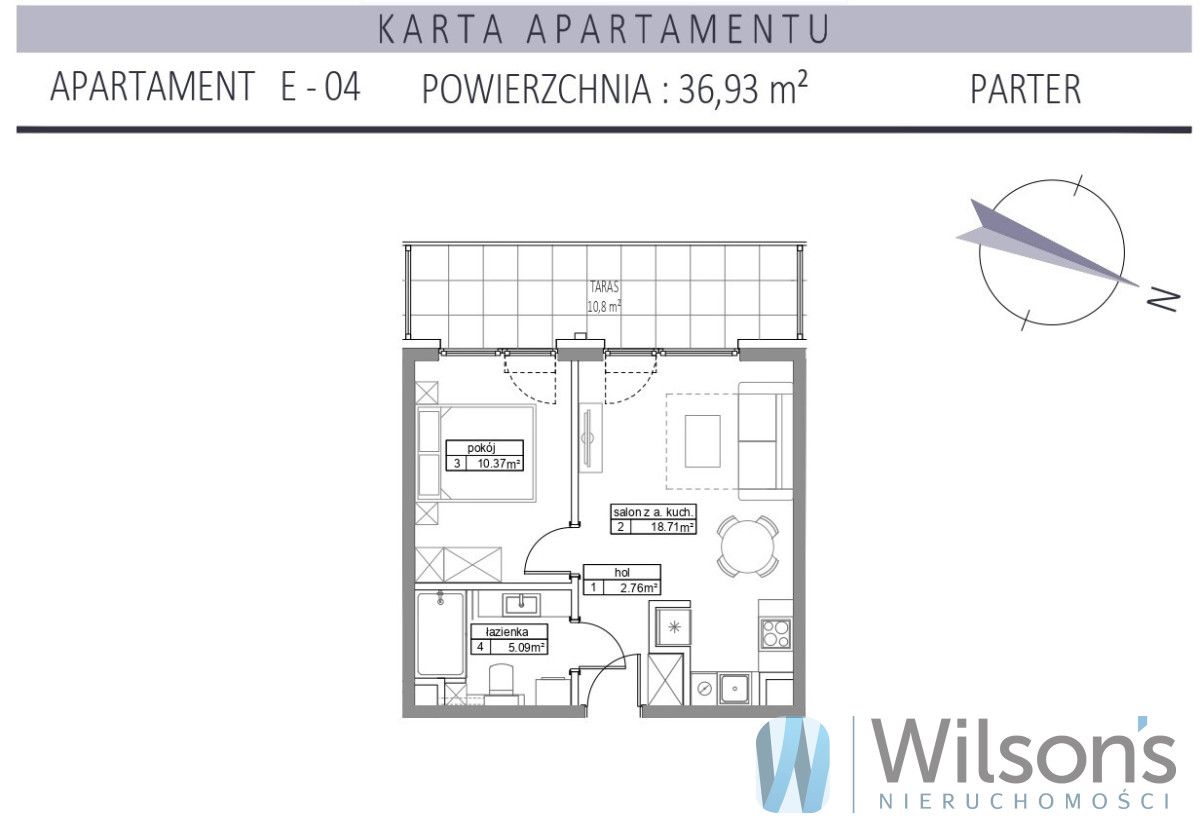 Mieszkanie 2-pokojowe Władysławowo, ul. Żeromskiego. Zdjęcie 10