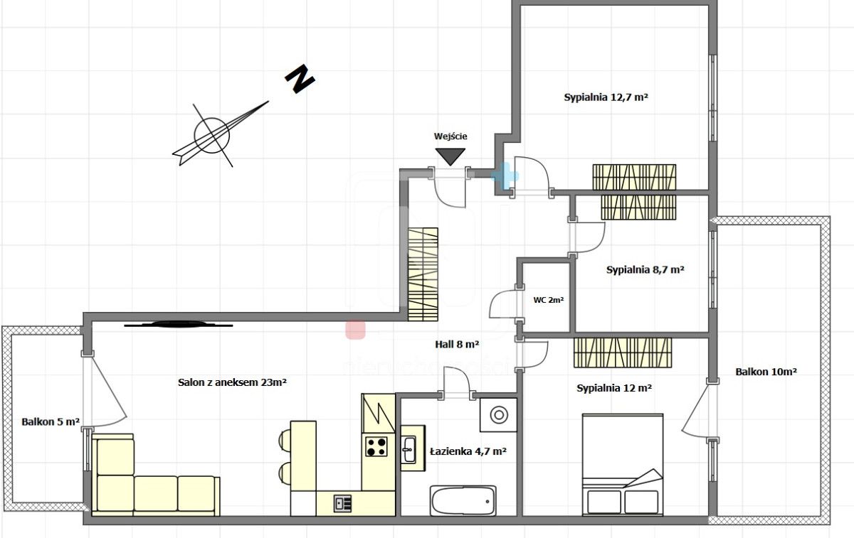 Mieszkanie 4-pokojowe Warszawa Włochy, ul. Łopuszańska. Zdjęcie 20