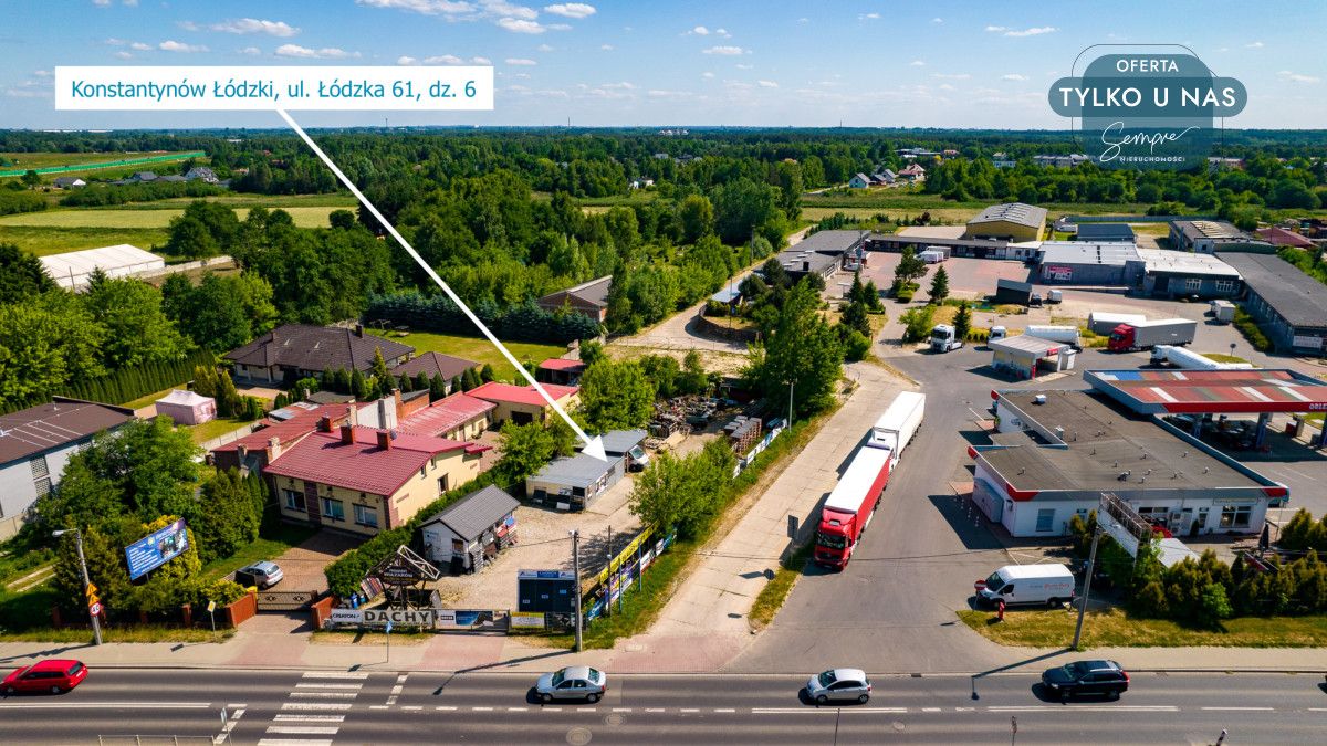 Działka inwestycyjna Konstantynów Łódzki, ul. Łódzka