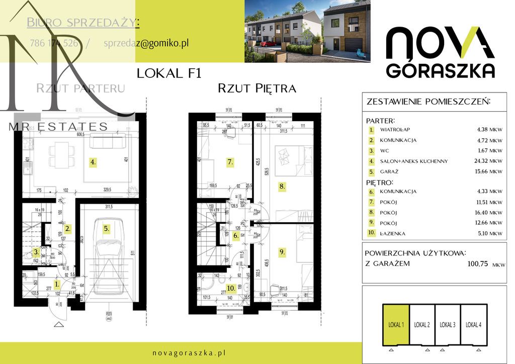 dom szeregowy, 4 pokoje Góraszka. Zdjęcie 6