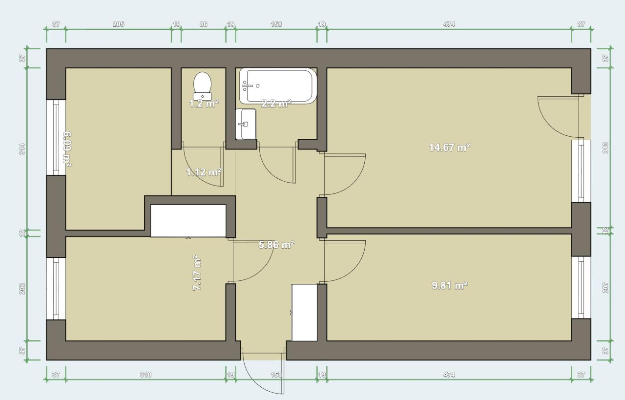 Mieszkanie 3-pokojowe Lublin Czechów, ul. Radzyńska