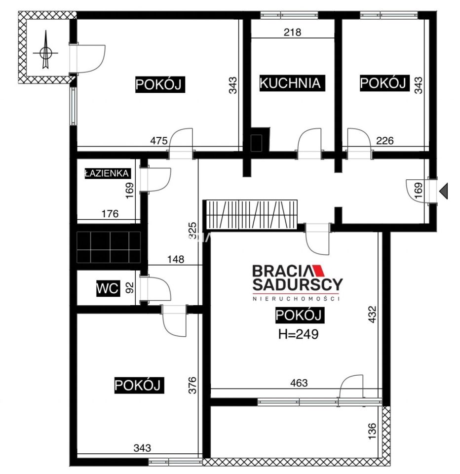 Mieszkanie 4-pokojowe Kraków Podgórze Duchackie, ul. por. Halszki. Zdjęcie 15