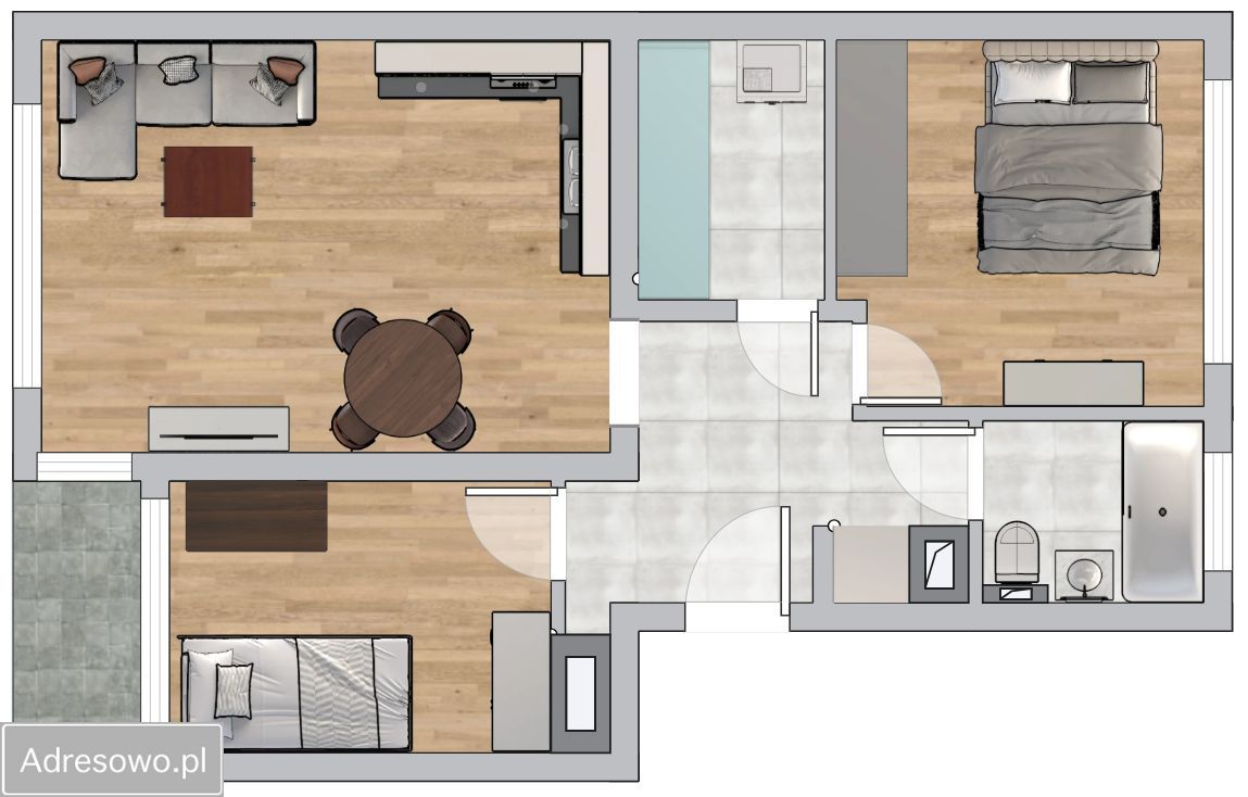 Mieszkanie 3-pokojowe Lublin Tatary, ul. Motorowa. Zdjęcie 2