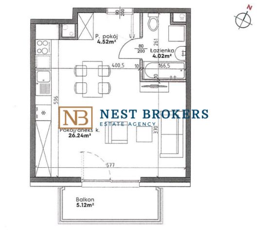 Mieszkanie 1-pokojowe Kraków Krowodrza, ul. Piaszczysta. Zdjęcie 15