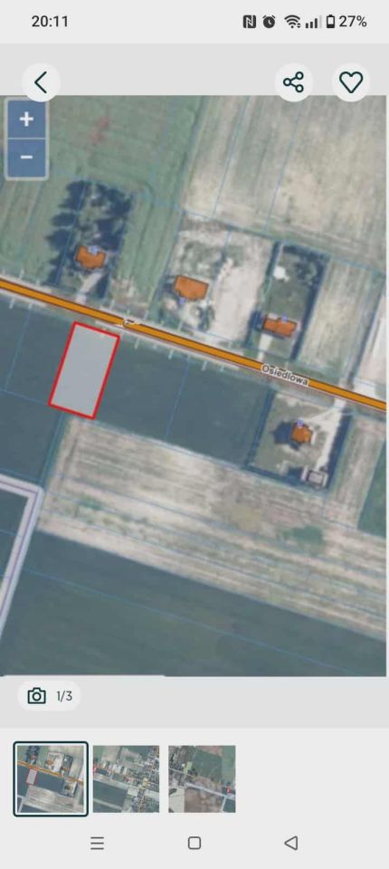 Działka budowlana Srebrzyszcze, ul. Osiedlowa