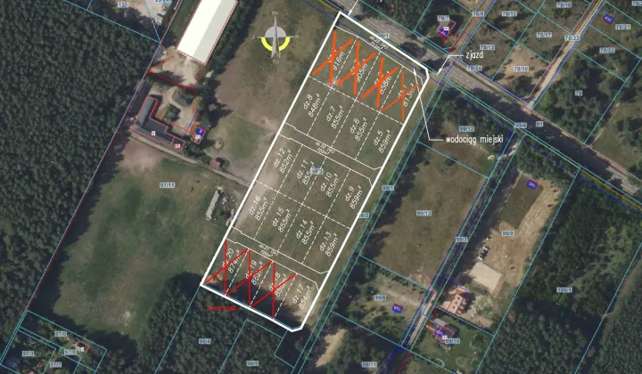 Działka budowlana Zalesie Borowe