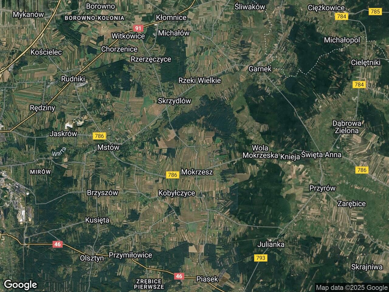 Działka leśna Krasice