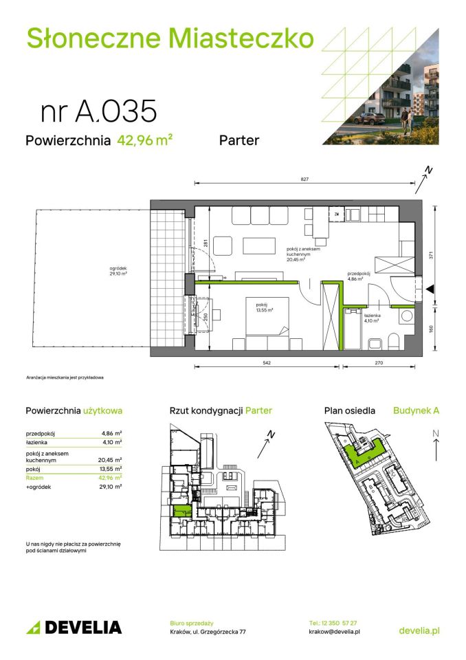 Mieszkanie 2-pokojowe Kraków Bieżanów, ul. Henryka i Karola Czeczów. Zdjęcie 7