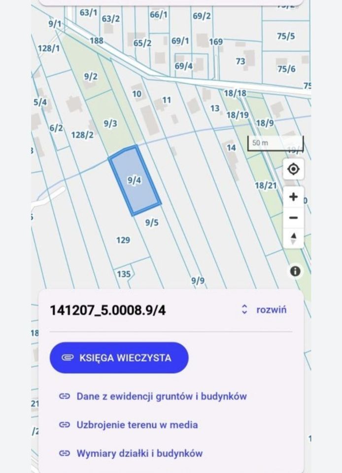 Działka budowlana Grabina, ul. Laurowa