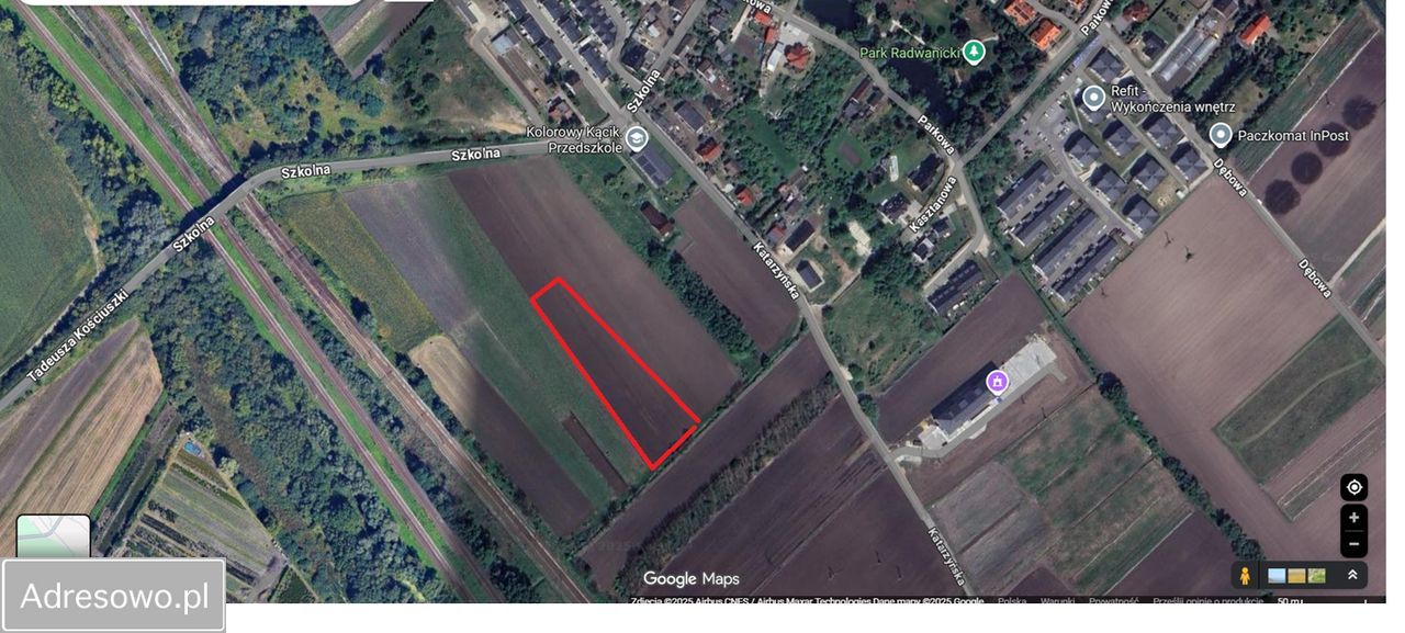 Działka inwestycyjna Radwanice, ul. Katarzyńska