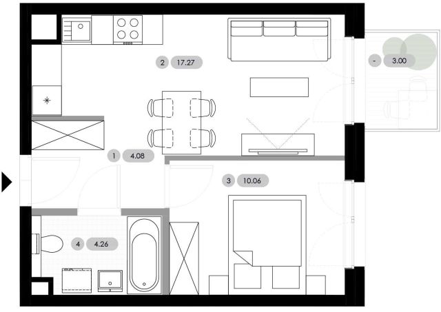 Mieszkanie 2-pokojowe Radwanice. Zdjęcie 1