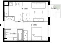 Mieszkanie 2-pokojowe Radwanice