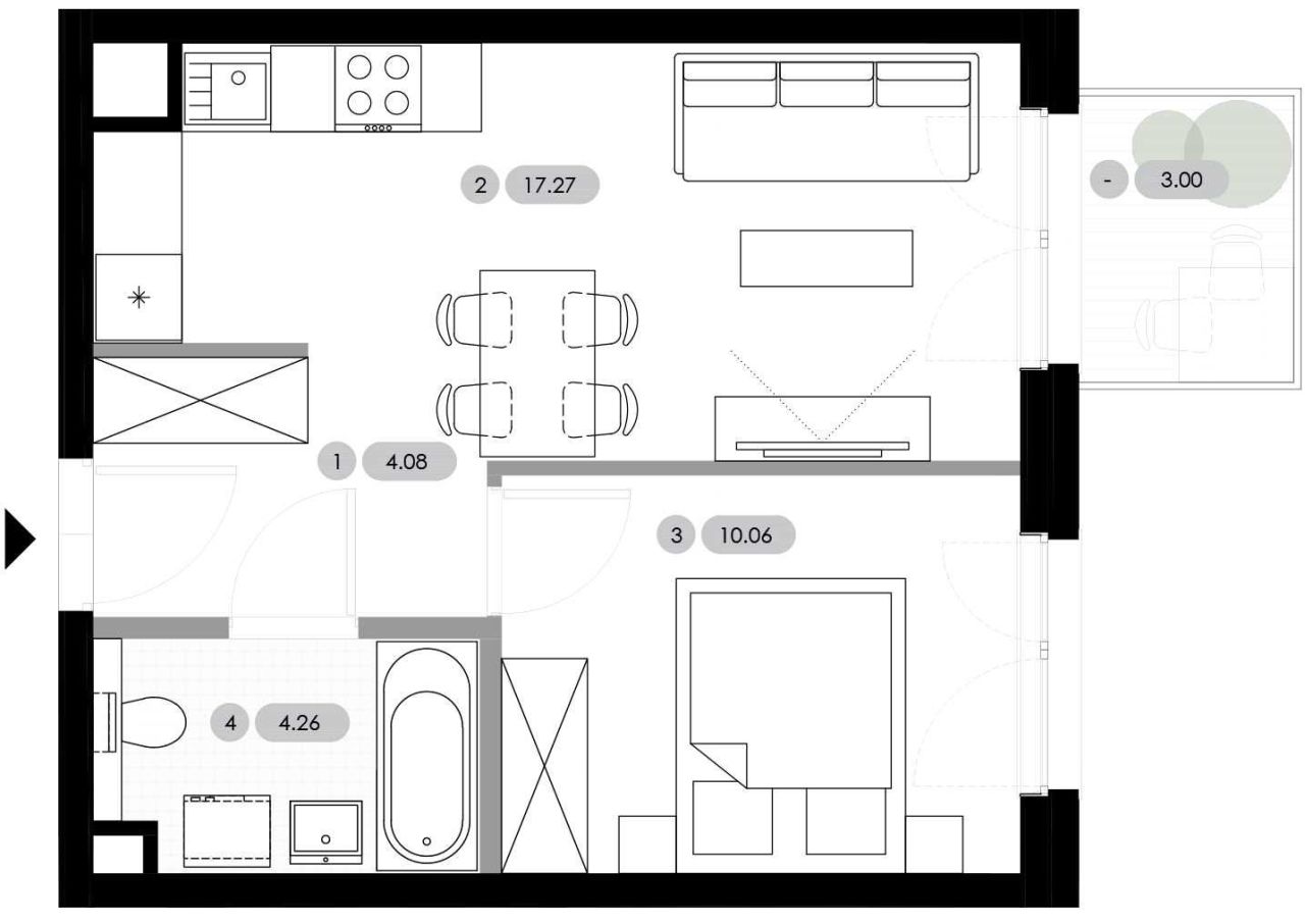 Mieszkanie 2-pokojowe Radwanice. Zdjęcie 1