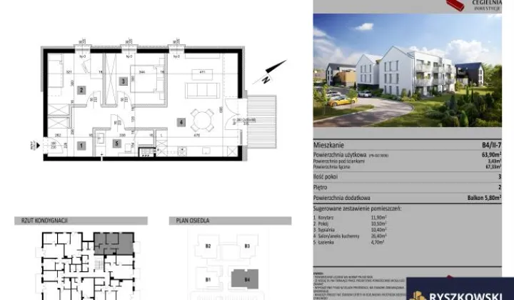 Mieszkanie 3-pokojowe Wólka Panieńska
