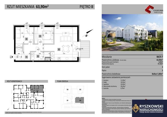 Mieszkanie 3-pokojowe Wólka Panieńska. Zdjęcie 7