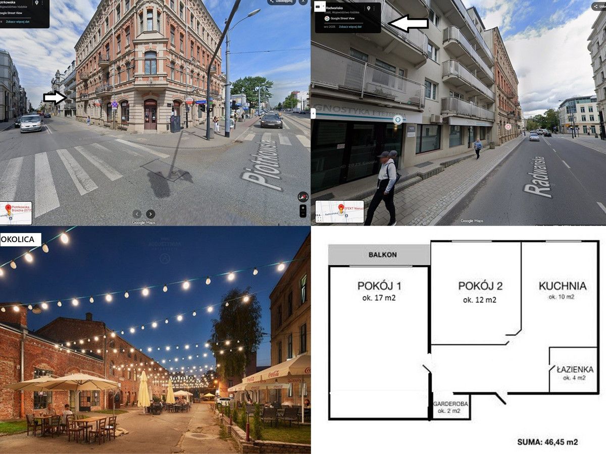 Mieszkanie 2-pokojowe Łódź Śródmieście, ul. Radwańska. Zdjęcie 5