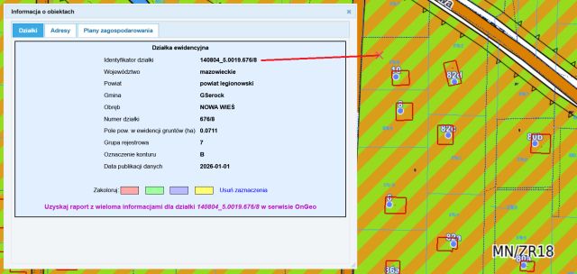 Działka budowlana Nowa Wieś, ul. Sasanki. Zdjęcie 3