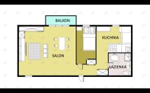 Mieszkanie 2-pokojowe Gliwice Sikornik, ul. Perkoza. Zdjęcie 2