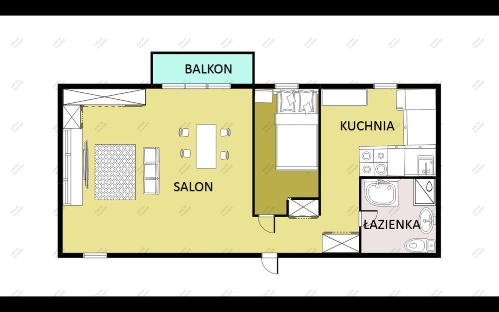 Mieszkanie 2-pokojowe Gliwice Sikornik, ul. Perkoza. Zdjęcie 3