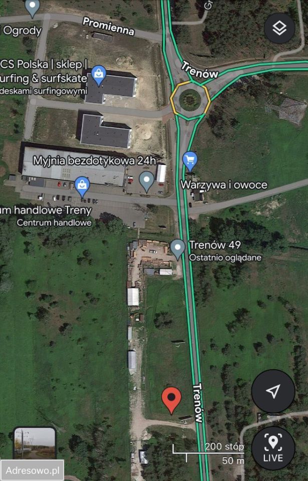 Działka inwestycyjna Warszawa Bielany, ul. Trenów