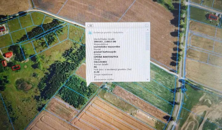 Działka rolna Falczewo