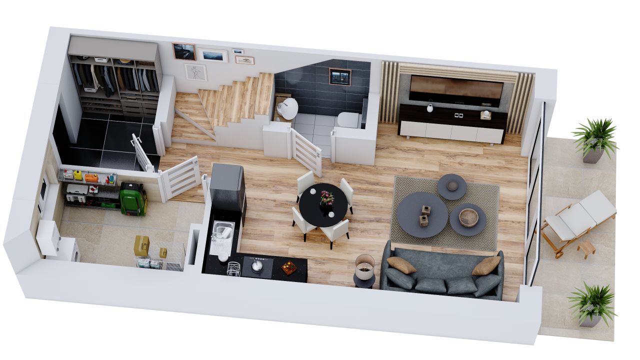 bliźniak, 3 pokoje Lubieszów. Zdjęcie 3