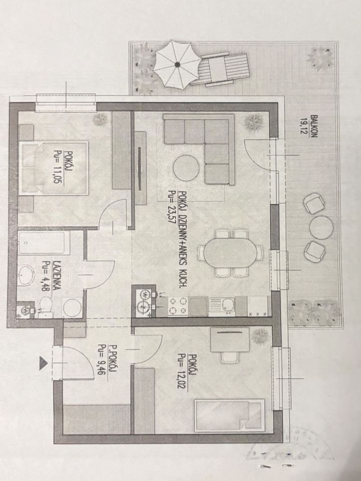 Mieszkanie 3-pokojowe Białystok Wysoki Stoczek, al. Jana Pawła II. Zdjęcie 13
