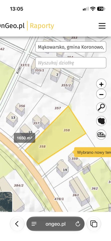 Działka budowlana Mąkowarsko, ul. Bydgoska. Zdjęcie 1