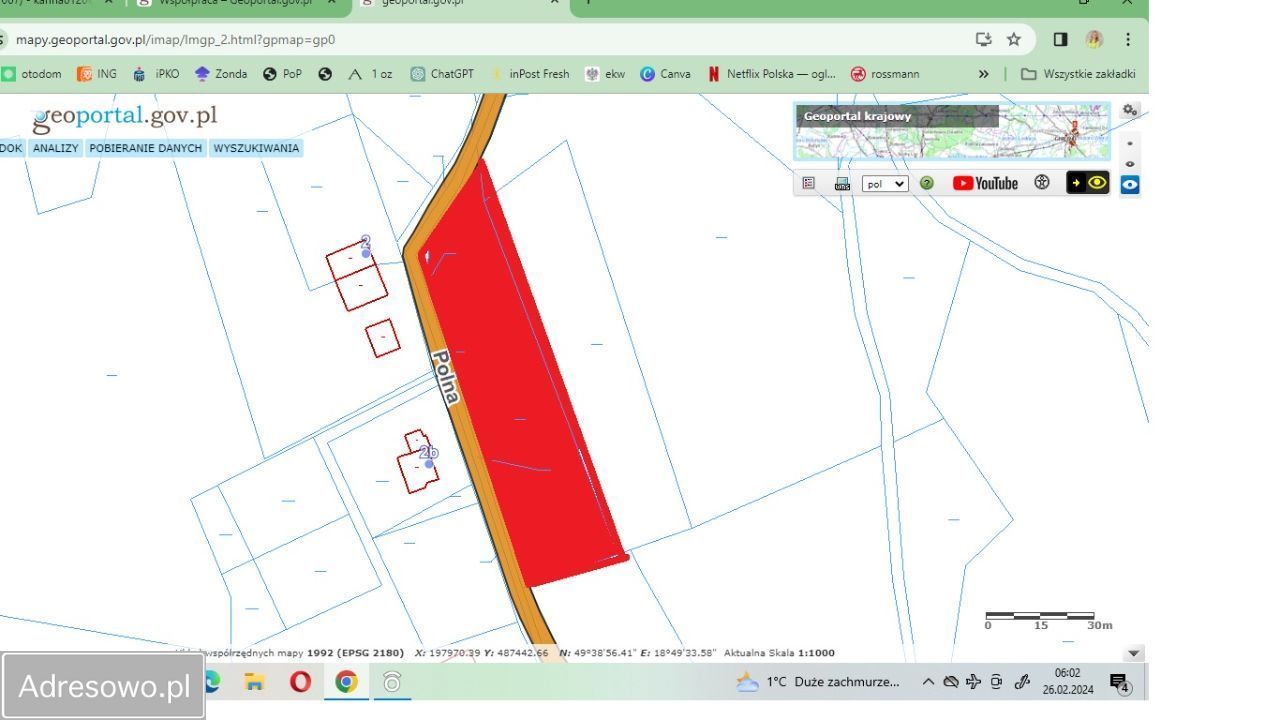 Działka budowlana Wisła Jawornik, ul. Polna. Zdjęcie 7