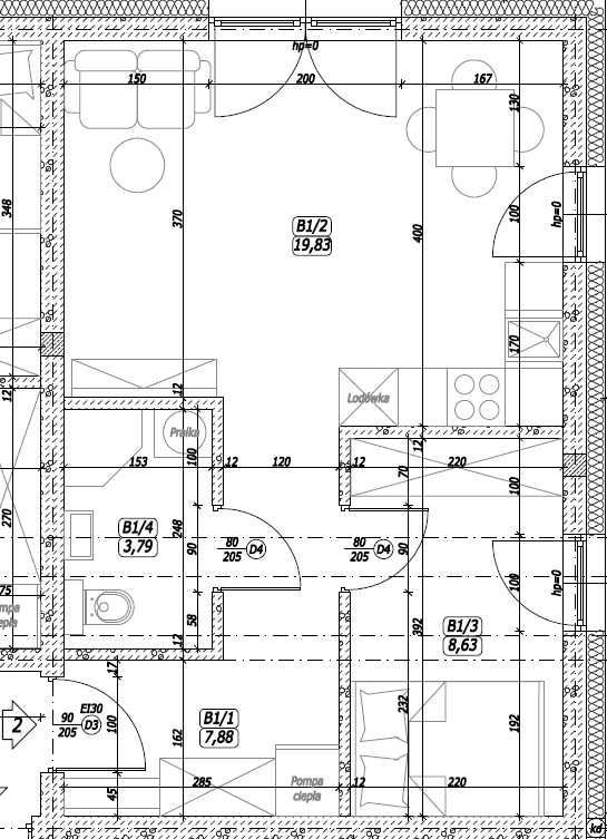 Mieszkanie 2-pokojowe Lubartów, ul. Kozłowiecka. Zdjęcie 2