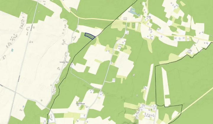 Działka leśna Smyków Smyków Mały, ul. Leśna
