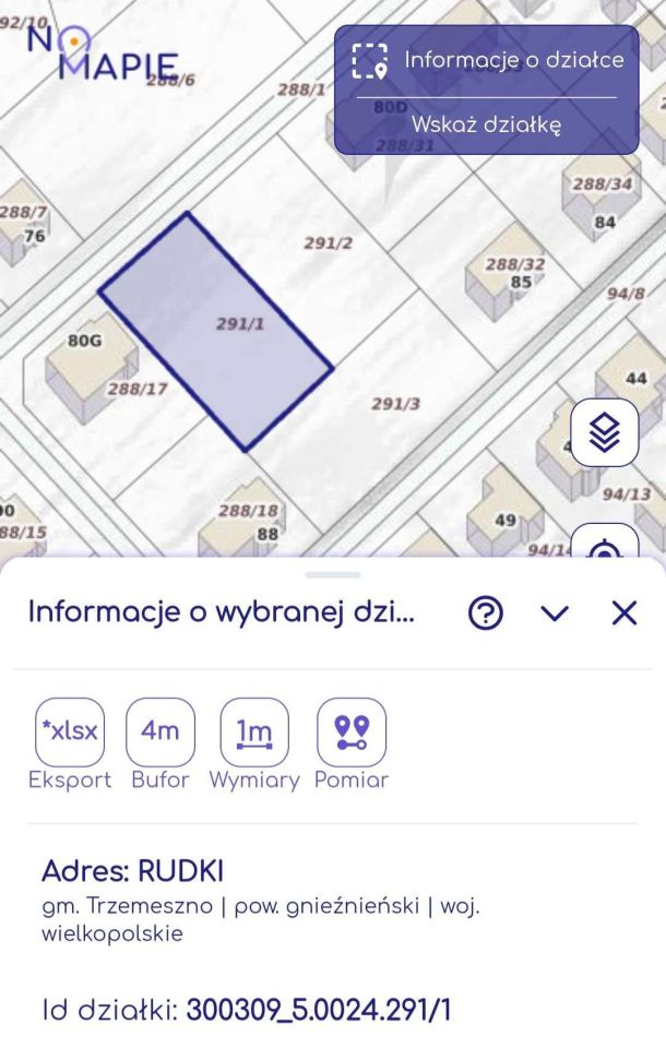Działka budowlana Rudki. Zdjęcie 2