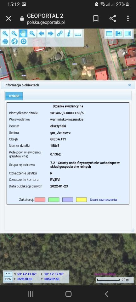 Działka budowlana Giedajty. Zdjęcie 3