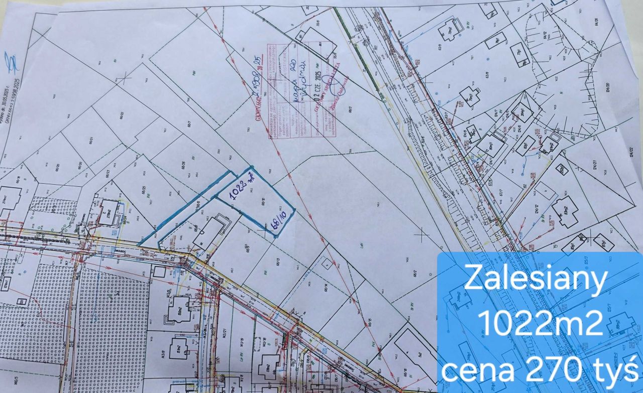 Działka budowlana Zalesiany. Zdjęcie 2