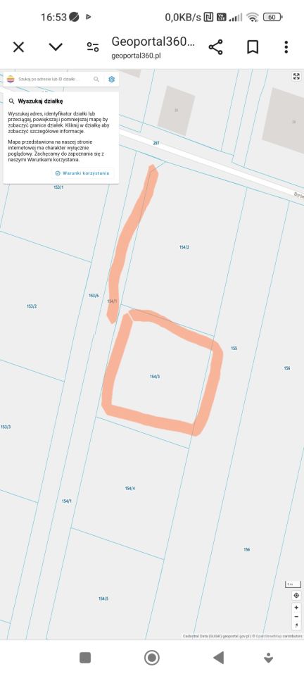 Działka budowlana Konradów Kolonia Łojki, ul. Borówkowa