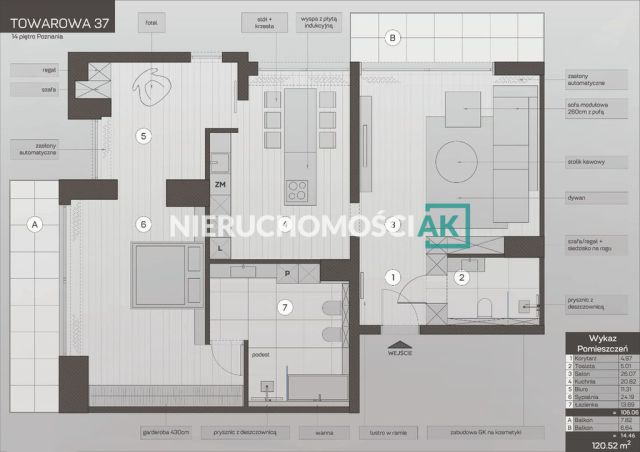 Mieszkanie 3-pokojowe Poznań Centrum, ul. Towarowa. Zdjęcie 17