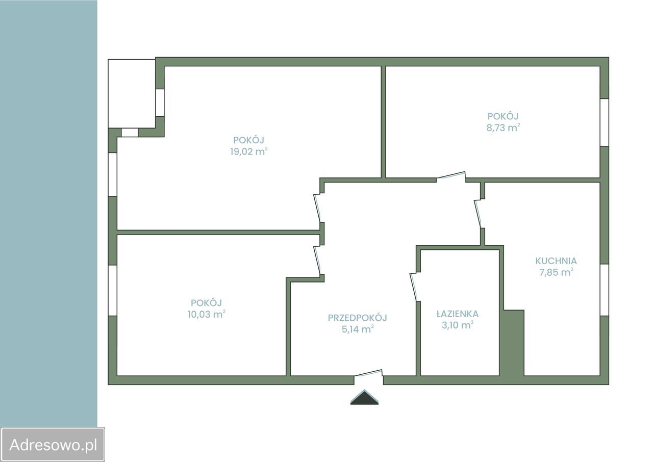 Mieszkanie 3-pokojowe Gdańsk Młyniska, ul. Twarda. Zdjęcie 17